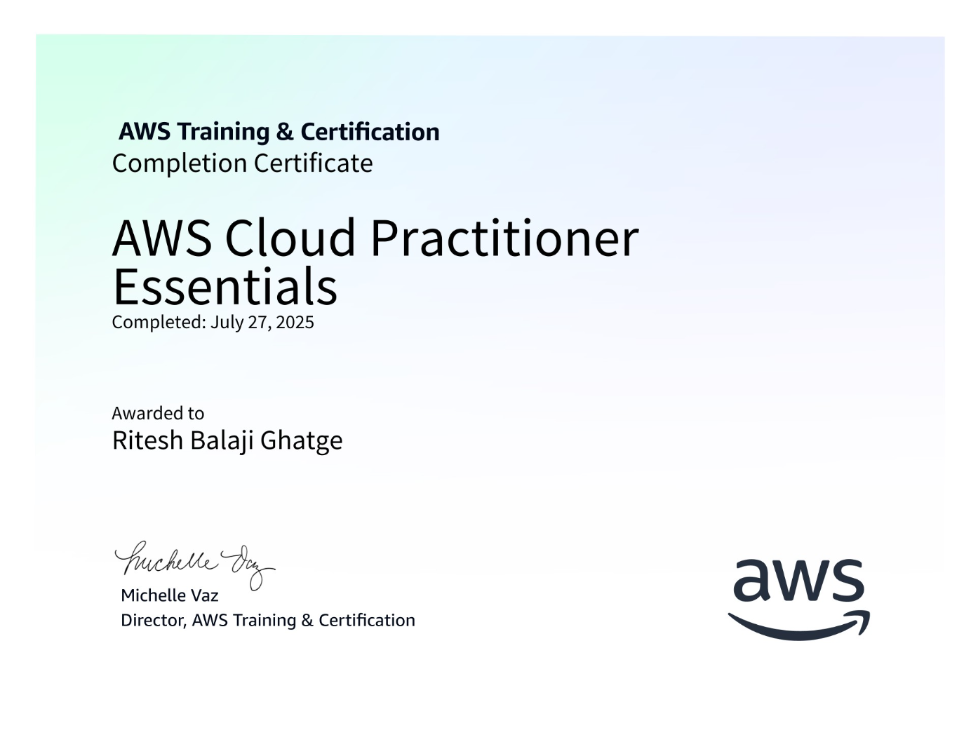 AWS Certificate